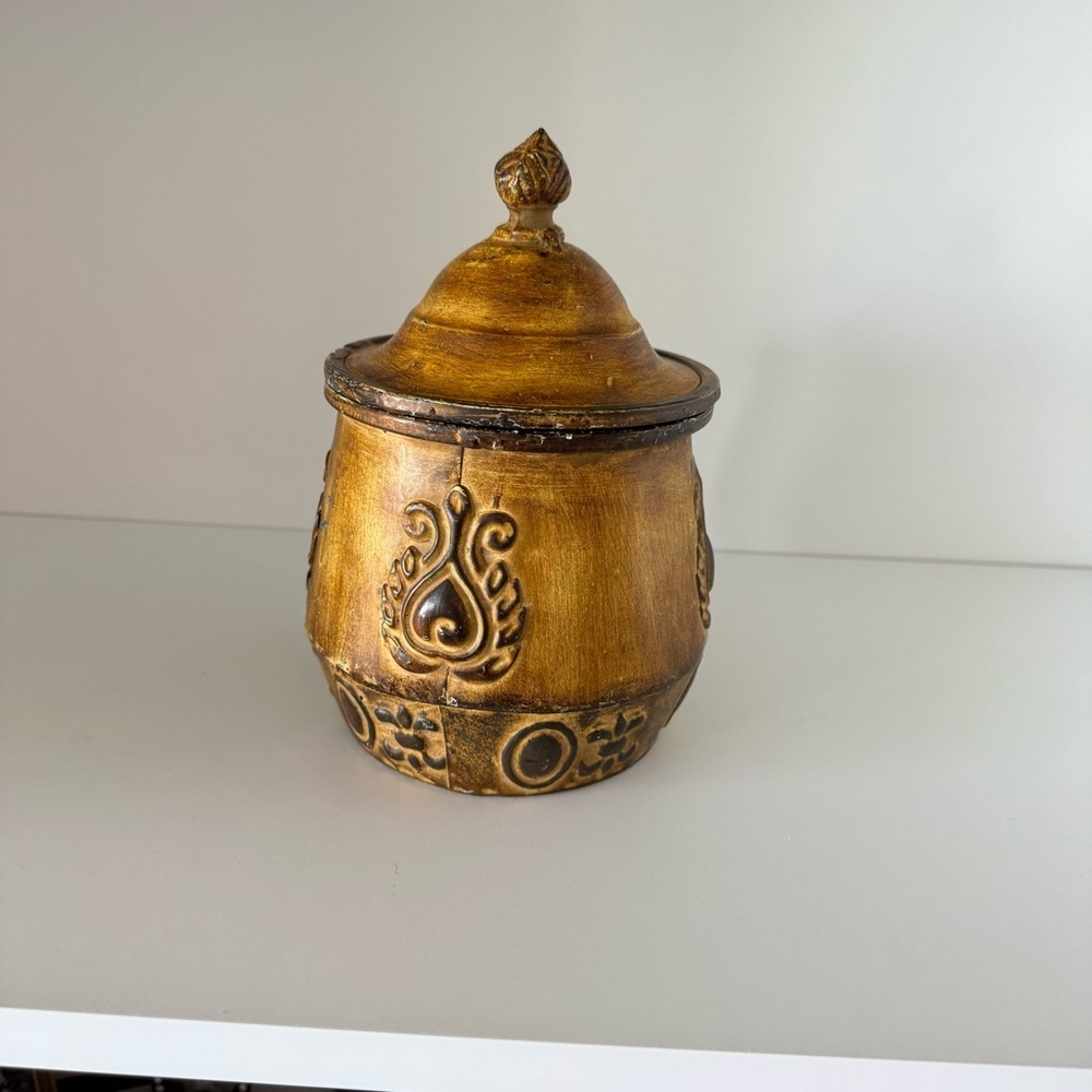 Vintage Brown Decorative Jar - Picture 4 of 7